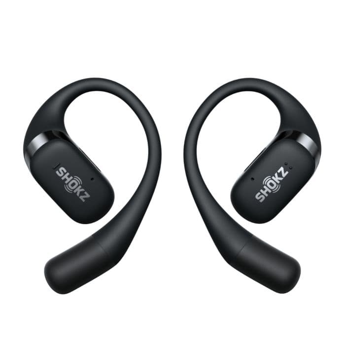Shokz OpenFit K - Yhden koon mustat langattomat kuulokkeet juoksuun ja aktiiviseen elämäntapaan
