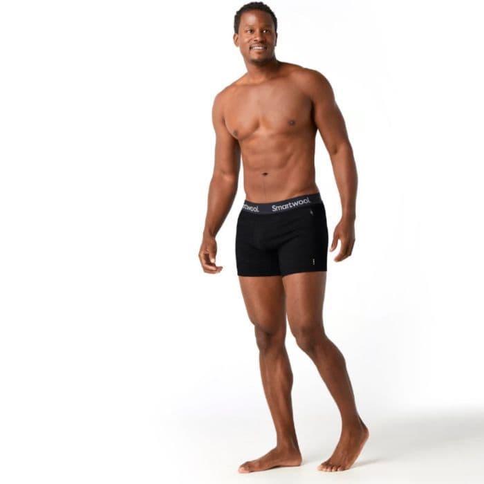 Smartwool Boxer Briefs - Mukavat ja hengittävät villapohjaiset alushousut juoksuun, koko K.M, musta