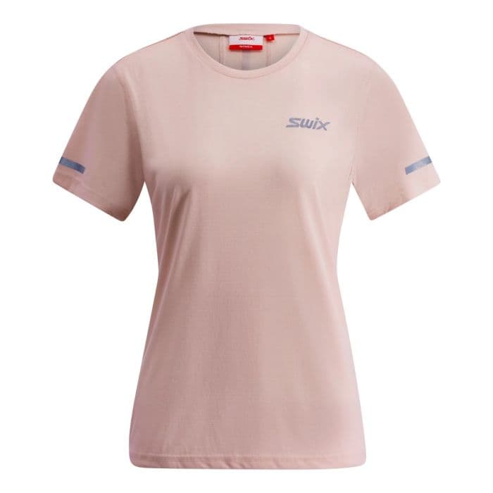 Swix Pace SS Tee Naisille - Kevyt ja hengittävä juoksupaita harjoitteluun, väri Pinkki, koko S-XL