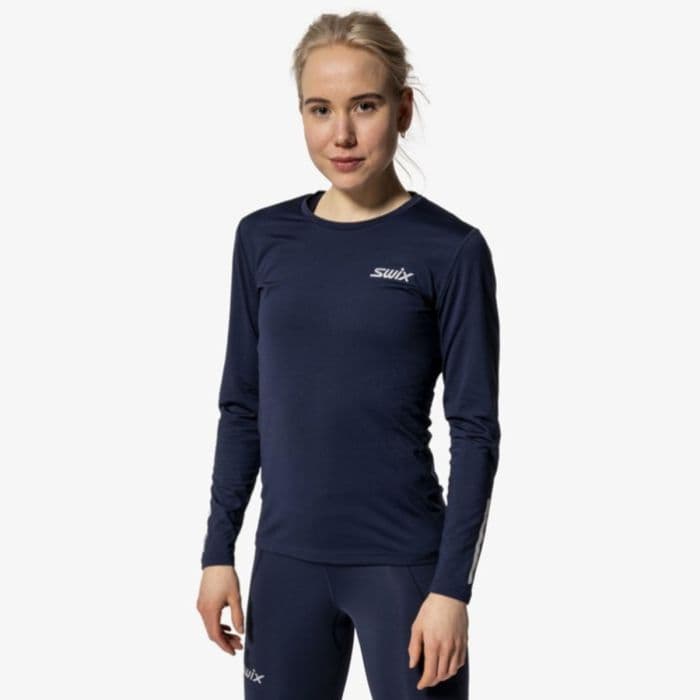 Swix Pace NTS Baselayer LS Tee K. XL Sininen Naiset