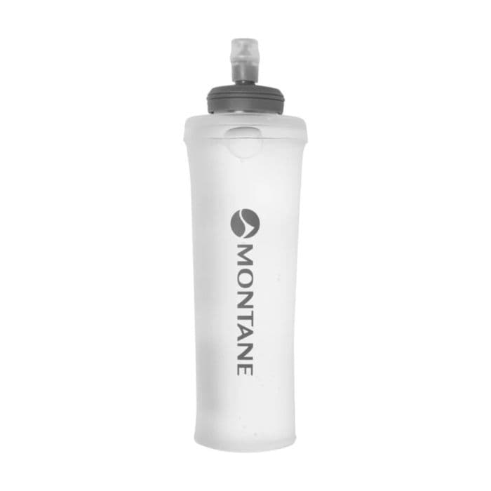 Montane Ultraflask 500ml Valkoinen - Kevyt juomapullo juoksuun ja ulkoiluun, optimaalinen mukavuus ja käytännöllisyys